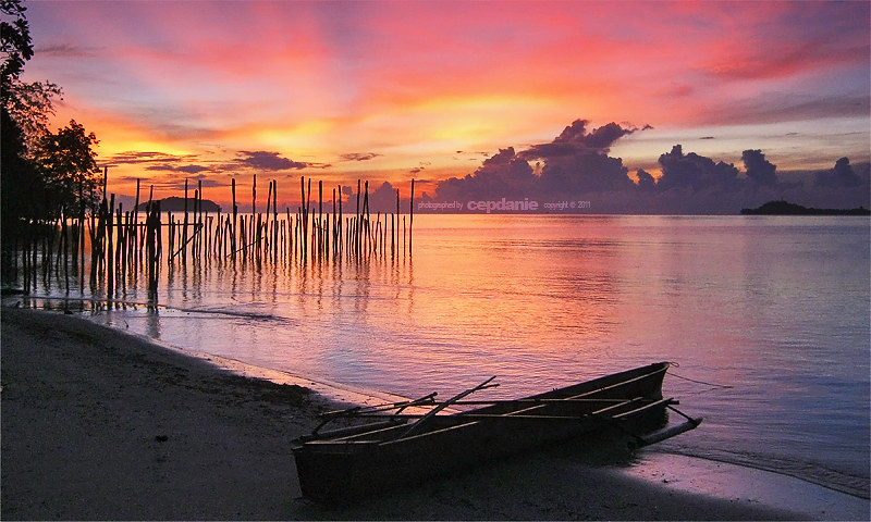 Indahnya pemndangan pantai saleo