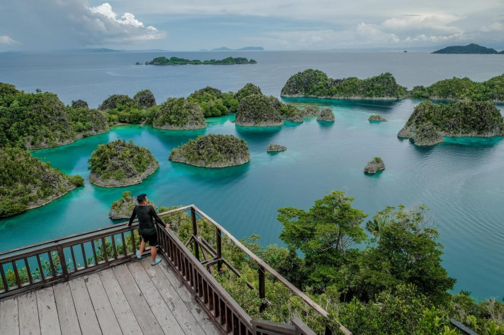 Paket wisata Raja Ampat keluarga 4 hari 3 malam. Jelajahi Wayag, Piaynemo, Arborek, dan Waisai. Liburan seru bersama keluarga